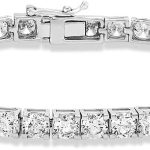 14K Gold Lab Grown Diamond Tennis Bracelet (5-10 cttw, E-F Color, VS1 Clarity), 7"