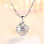JUNZAI Necklace for Women Pendant Necklaces with Cubic Zirconia Valentines Mothers Day Anniversary Birthstones Jewellery Gifts for Wife Girlfriend Her - Image 4