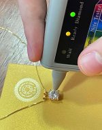 4 carat SOLID 18k GOLD Certified Diamond Necklaces 18" length + Screw Back Diamond Earrings for women 6.5mm HANDMADE Jewelry Sets Anniversary Daughter Graduation Girlfriend Birthday present for her - Image 4