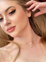 4 carat SOLID 18k GOLD Certified Diamond Necklaces 18" length + Screw Back Diamond Earrings for women 6.5mm HANDMADE Jewelry Sets Anniversary Daughter Graduation Girlfriend Birthday present for her - Image 8