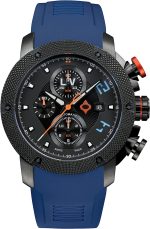 LIV GX-AC Swiss Automatic ETA 7750 26 Jewel Movement Chronograph 46mm 316L Case, 3D Multi-Layer Dial + Quickset Date - Rugged Classic Watch for Men - Skeleton Case-back - Sapphire Crystal - 330 FT Water Resistant