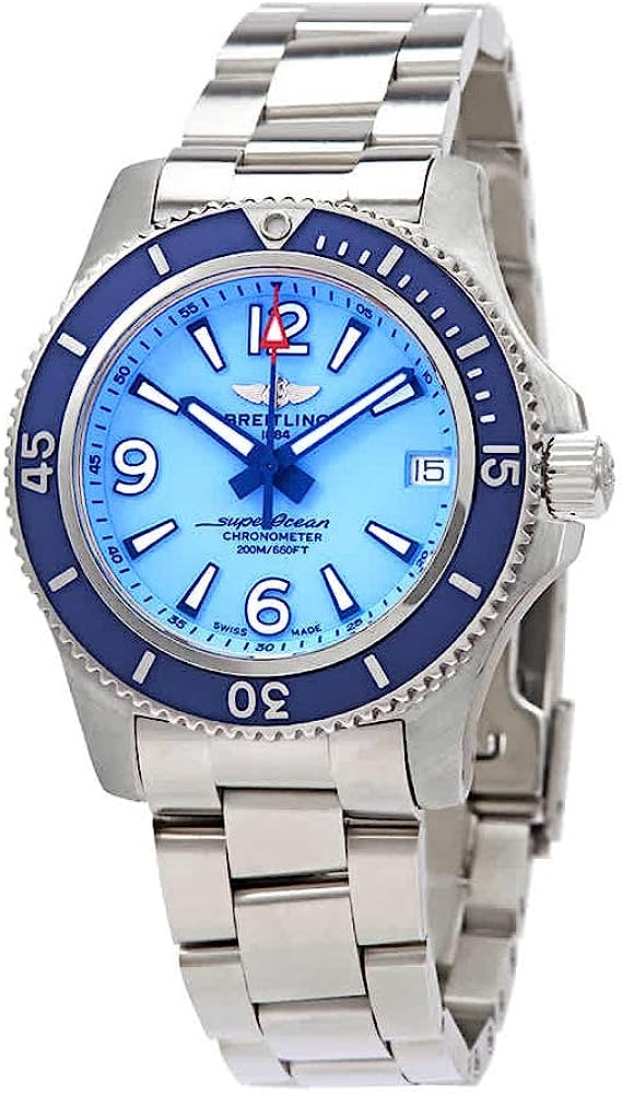 251025024639442_1 Breitling Superocean 36 Automatic Sky Blue Dial Unisex Watch A17316D81C1A1 - Image 1