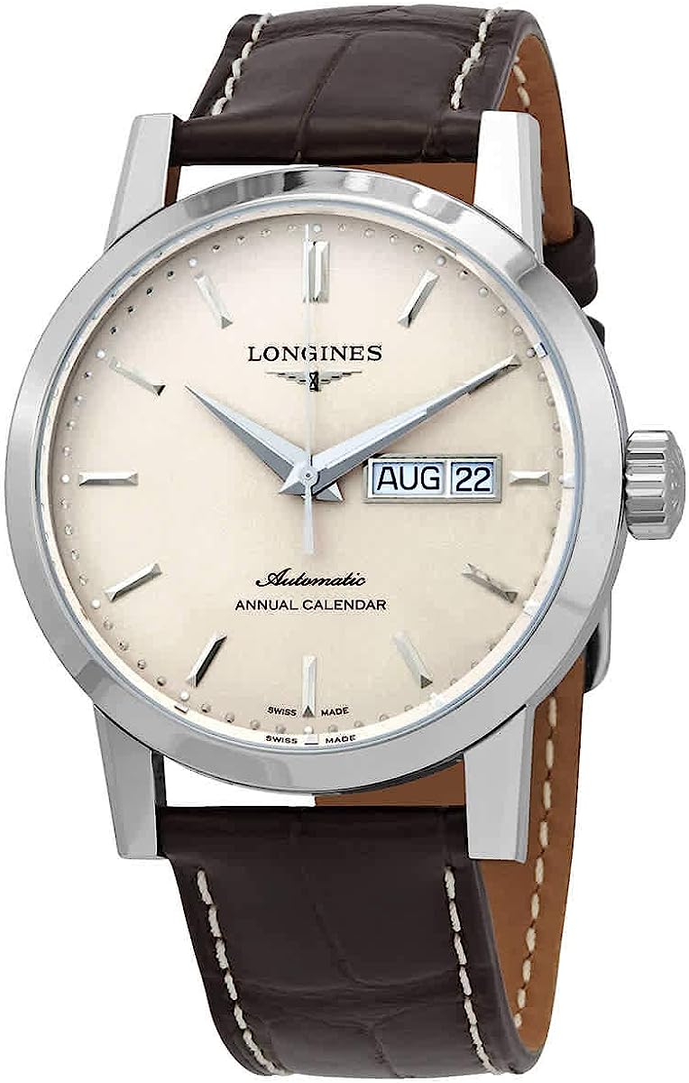 251025024639463_1 Longines 1832 Automatic Beige Dial Men's Watch L4.827.4.92.2 - Image 1
