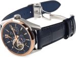 Orient Star Limited Edition Semi Skeleton Blue Dial Rose Gold Sapphire Glass Automatic Watch RE-AV0111L - Image 4