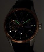 Orient Star Limited Edition Semi Skeleton Blue Dial Rose Gold Sapphire Glass Automatic Watch RE-AV0111L - Image 6