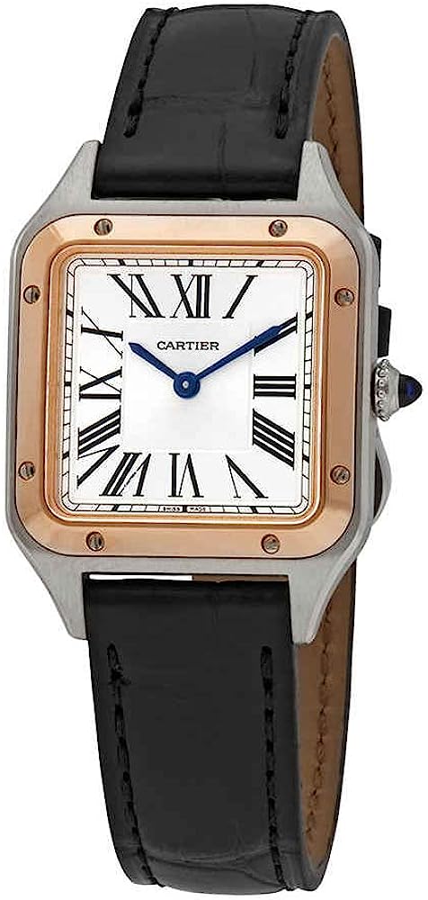 251025024639492_1 Cartier Santos-Dumont Quartz Silver Dial Unisex Watch W2SA0012 - Image 1