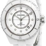Chanel J12 Diamond White Dial Ladies Watch H5705