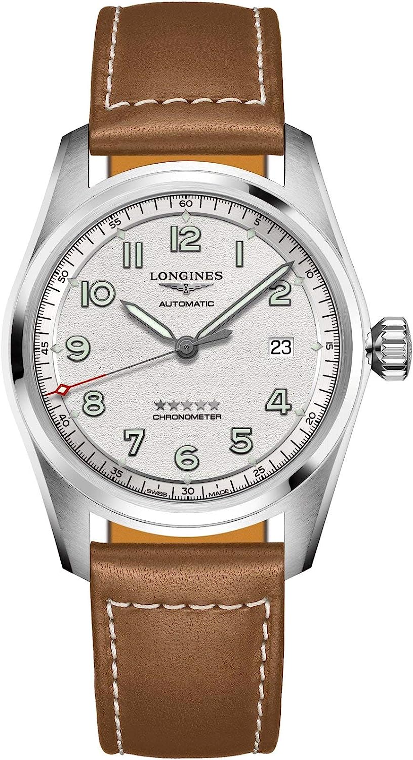 251026045554386_1 Longines Spirit Automatic Chronometer White Dial Men's Watch L3.810.4.73.2 - Image 1