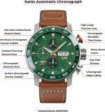 LIV P-51 Titanium 46MM Swiss Automatic Day-Date Chrono Men's Watch - Unidirectional Ceramic Bezel- High-Grade Titanium Case - Sapphire Crystal - Image 5