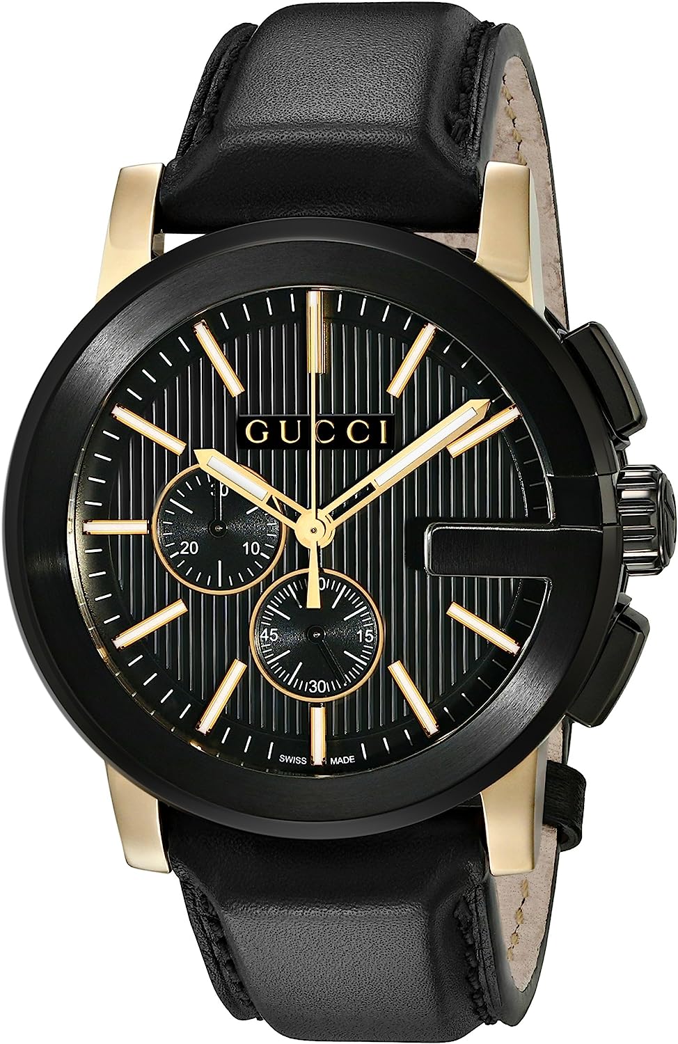 251228015012833_1 Gucci Gucci G - Chrono Collection Black Mens' Watch(Model:YA101203) - Image 1