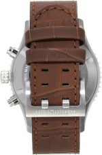 Hamilton Watch Khaki Aviation Converter Swiss Automatic Chronograph Watch 44mm Case, Black Dial, Brown Leather Strap (Model: H76726530) - Image 3