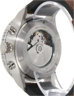 Hamilton Watch Khaki Aviation Converter Swiss Automatic Chronograph Watch 44mm Case, Black Dial, Brown Leather Strap (Model: H76726530) - Image 4