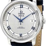 Omega De Ville Automatic Co-Axial Chronometer Blue Leather Strap 424.13.40.20.02.003