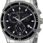 Hamilton Men's H37512131 Jazzmaster Seaview Black Chronograph Dial Watch