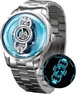 Behrens Watch for Men Original Unique Design Automatic Watch Swiss GPHG 2020 Skeleton Sapphire Steampunk