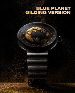 CIGA Design Mechanical Automatic Watch Blue Planet U Series Stainless Steel/Titanium/Ceramics Case Sapphire Crystal Fluororubber/Ceramics Strap Watches for Men and Women - Image 2
