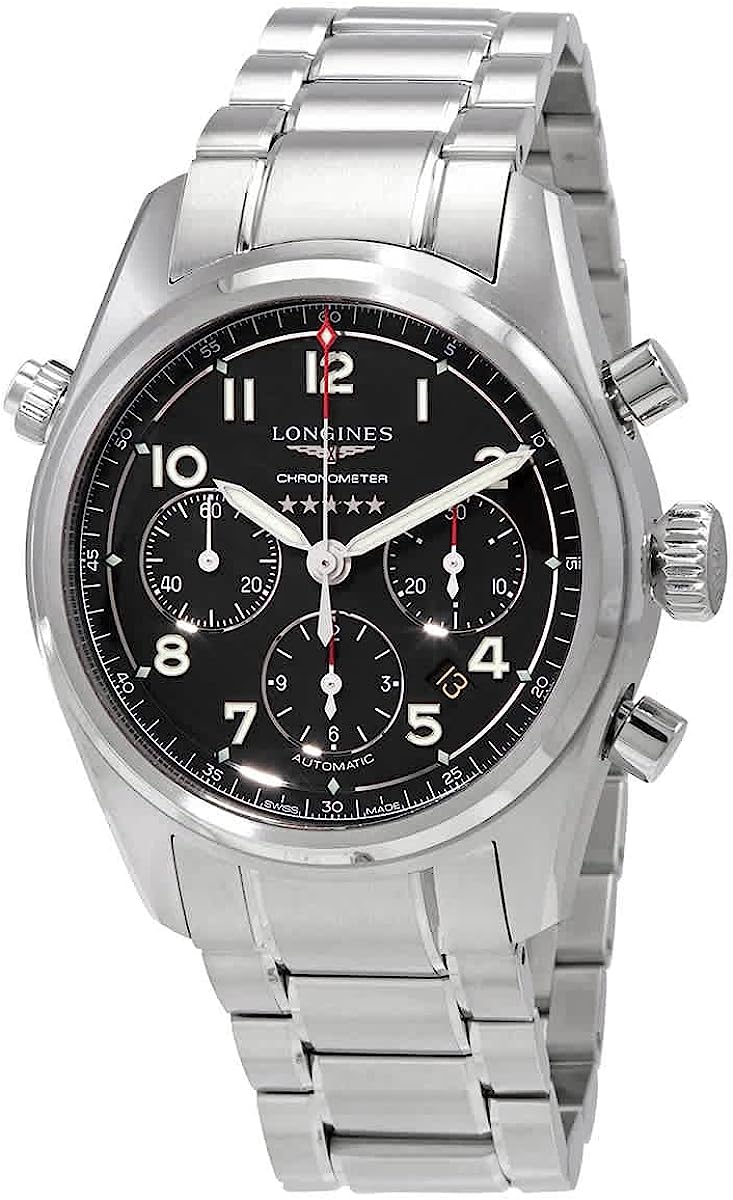 251228015017523_1 Longines Spirit Chronograph Automatic Black Dial Men's Watch L3.820.4.53.6 - Image 1