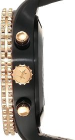 Hamilton Watch Khaki Aviation Converter Swiss Automatic Chronograph Watch 44mm Case, Black Dial, Black Leather Strap (Model: H76736730) - Image 2