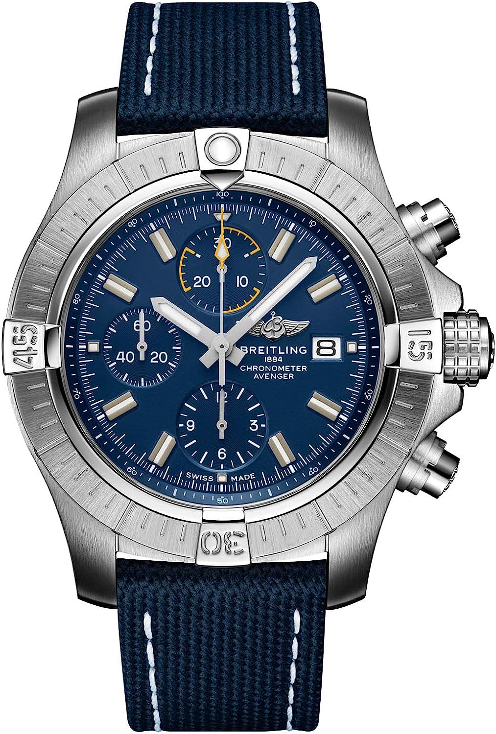 260106101205378_1 Breitling Avenger Chronograph 45mm Mens Blue Watch - Image 1