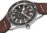 Rado Men's Captain Cook Leather Swiss Automatic Watch, Gray - Image 5