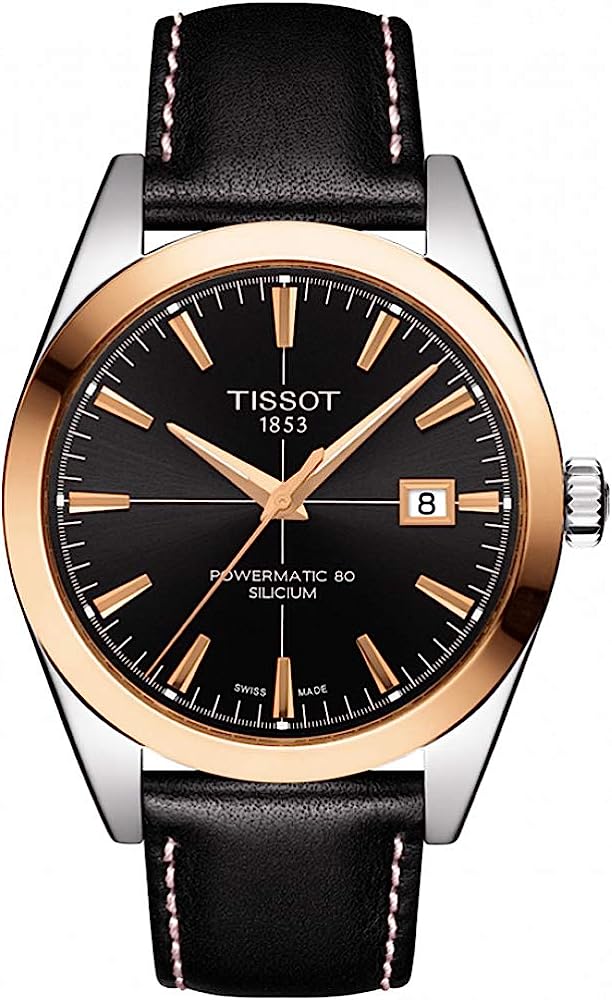 260106101205707_1 Tissot T-Gold Automatic Black Dial Men's Watch T927.407.46.051.00 - Image 1