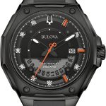 Bulova Marc Anthony Mens Series X Diamond Dial Black Ion-Plated Watch, Style: 98D183