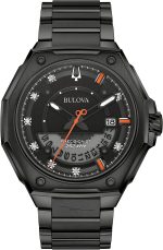 Bulova Marc Anthony Mens Series X Diamond Dial Black Ion-Plated Watch, Style: 98D183