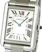 Cartier Men's W5200014 Tank Solo Large Stainless Steel Watch - Image 2