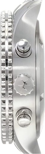 Hamilton Watch Khaki Aviation Converter Swiss Automatic Chronograph Watch 44mm Case, Black Dial, Silver Stainless Steel Bracelet (Model: H76726130) - Image 2
