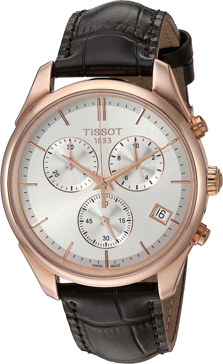 260107124440938_1 Tissot unisex-adult Vintage Steel And 18K Gold Dress Watch Brown T9204177603100 - Image 1