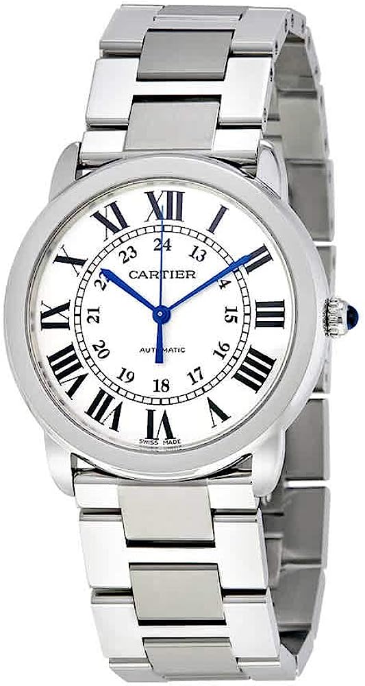 260107124440957_1 Cartier Ronde Solo Silver Opaline Ladies Watch WSRN0012 - Image 1