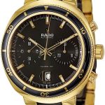 Rado D Star Chronograph Automatic Yellow Gold PVD and Black Ceramic Mens Watch R15967162