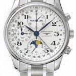 Longines Master Collection Silver Dial Chronograph Stainless Steel Mens Watch L26734786