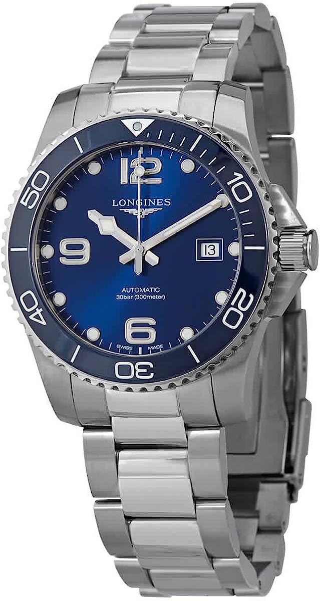 260507035710017_1 Longines Men's HYDROCONQUEST Ceramic Blue DIAL 41MM Automatic Diving Watch L37814966 - Image 1