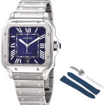 CARTIER Santos De Blue Dial Men's Watch WSSA0013