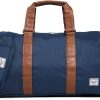 Navy/Tan Synthetic Leather