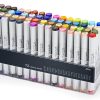 D -a wide variety of mid-tones and fluorescent colors