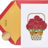 Gemmed Rose Basket