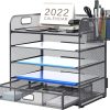 With Pen Holders+drawer Grey