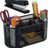 Black Desktop Organizer+Stapler