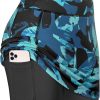 Blue Black Flower Non-slip Belt